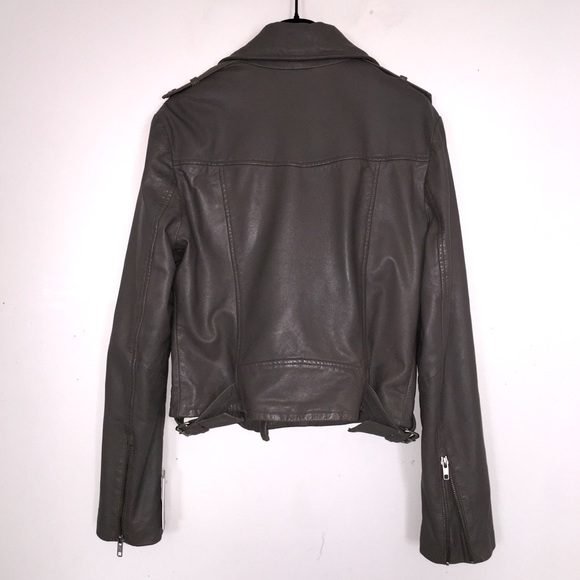 Sandova Leather Moto Jacket in Latte - Picture 13 of 13